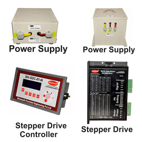 Stepper Drives, Drive Controller, Power Supply, Li-Ion Battery & Battery Charger