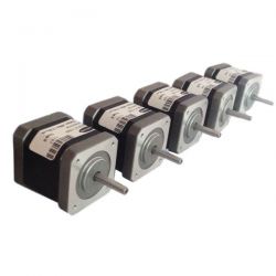 SET OF 5 NOS 3 D PRINTER STEPPER MOTORS 4.4 kg cm BIPOLAR STEPPER MOTOR (1.7 Amp Motor)