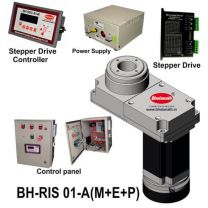 BH-RIS 01-A(M+E+P) ROTARY INDEXING SYSTEM DIMENSION 150MM X 78MM WITH BRAKE STEPPER MOTOR, STEPPER DRIVE, POWERSUPPLY, CONTROLLER & CONTROL PANEL