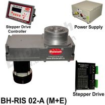 BH-RIS 02-A(M+E) ROTARY INDEXING SYSTEM DIMENSION 330MM X 170MM WITH BRAKE STEPPER MOTOR, STEPPER DRIVE, POWERSUPPLY & CONTROLLER