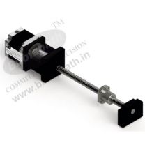 46 kg cm CAPTIVE BALL SCREW LINEAR ACTUATOR STEPPER MOTOR (5.5 Amp Motor) PITCH M20x05 WITH 300 MM BALL SCREW 