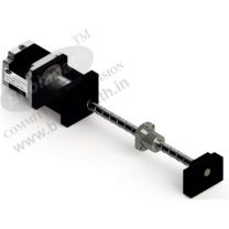 46 kg cm CAPTIVE BALL SCREW LINEAR ACTUATOR STEPPER MOTOR (5.5 Amp Motor) PITCH M20x20 WITH 300 MM BALL SCREW 
